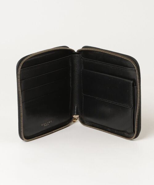 CELINE Macadam Pattern Round Zipper Two Fold Wall… - image 4