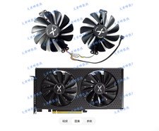 For XFX RX6600 6600XT 6650XT Black Wolf Graphics Card Cooling Fan FY010010M12LPA