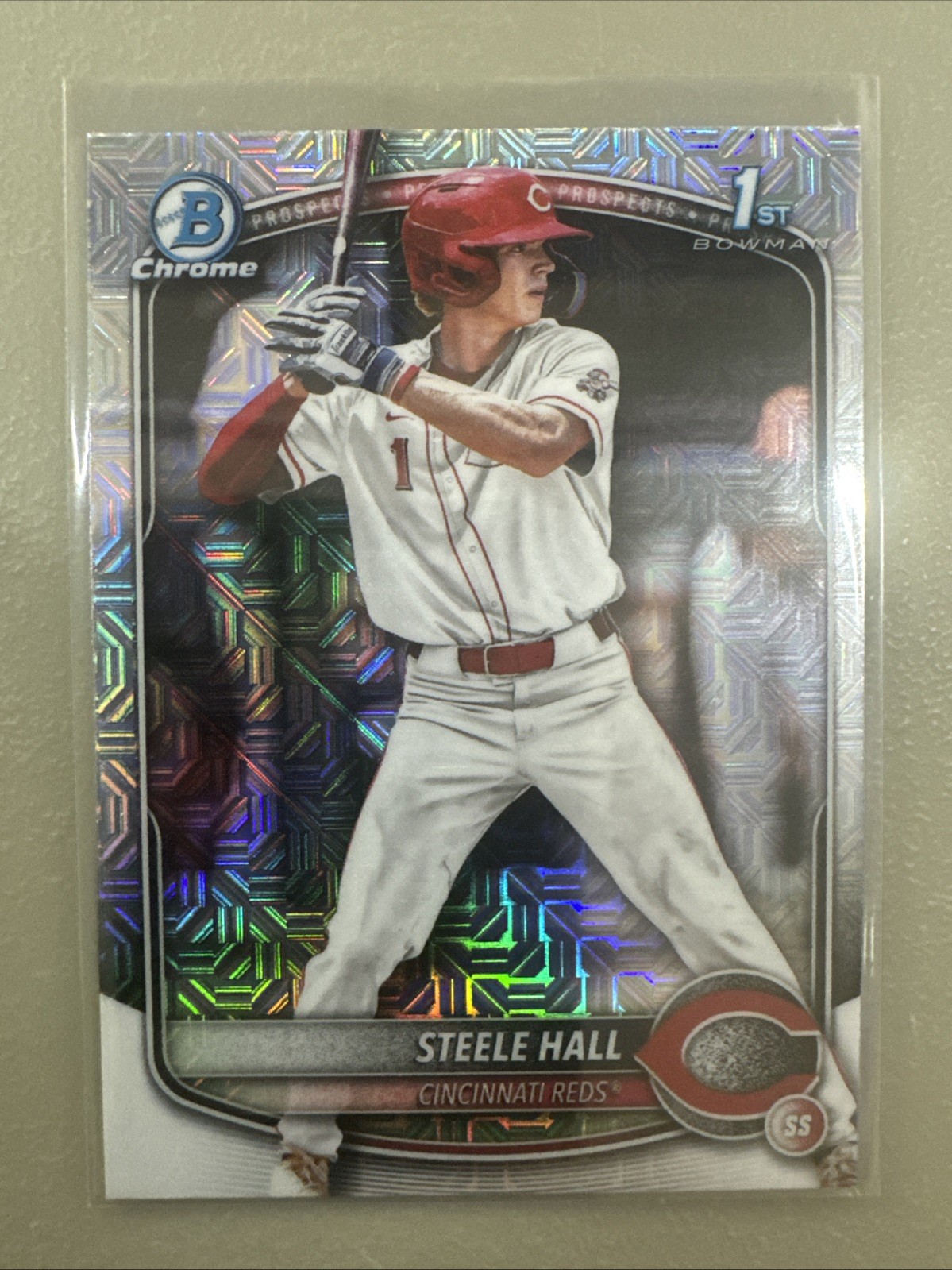 2025 Bowman Draft #BDC-20 Steele Hall Chrome Mojo Refractor