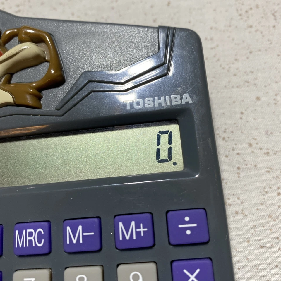 Calculadora Toshiba LOONEY TUNES TRONIC (1995) -- Wile E Coyote Road Runner Foto 2 de 4