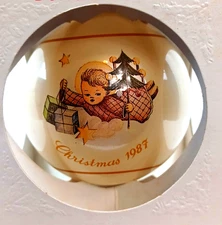 Vintage Christmas Ornament Berta Hummel Angelic Gifts 1987 Schmid