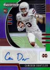 2020 Panini Prizm Draft Picks #188 Cameron Dantzler Prizms Neon Green Auto #/125