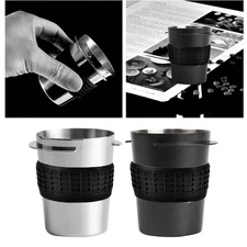 Stainless Steel Coffee Dosing Cup Anti-slip Powder Feeder 58mm Utility