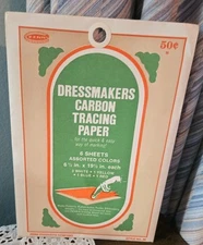 DRESSMAKERS CARBON TRACING PAPER Vintage Unused (S1)