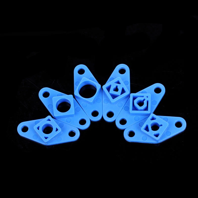5pcs 1402 Blue Frame Motor Connector Robotic Car Toy Rod Shaft Wheel Gear DIY - Image 4 of 4