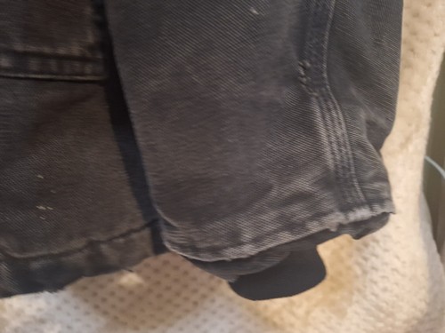 Carhartt Giacca Uomo X-Large Nero Cappotto da Lavoro Trapuntato Anticato - Foto 7 di 15