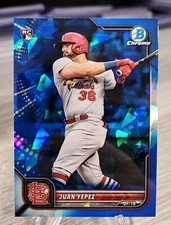 Juan Yepez 2022 Bowman Chrome Sapphire Rookie #26 Cardinals/Nationals RC