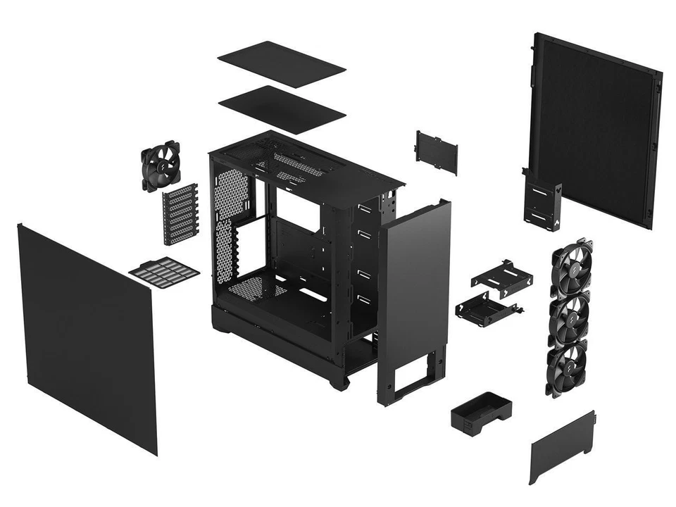 Fractal Design Pop XL Silencioso Negro ATX Sonido Amortiguado Panel Sólido Torre Completa Compu Foto 4 de 4