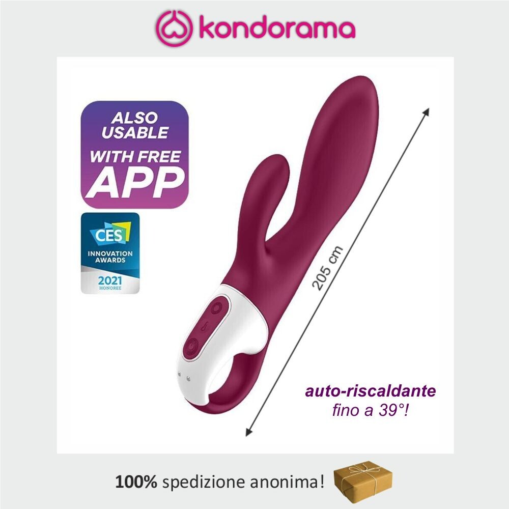 Satisfyer Heated Affair vibratore femminile rabbit riscaldante silicone con app