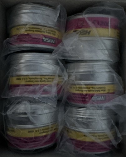 MSA Comfo Respirator Cartridges, Organic Vapor/Acid Gas/P100- 815180- 6 Pack - Picture 2 of 3