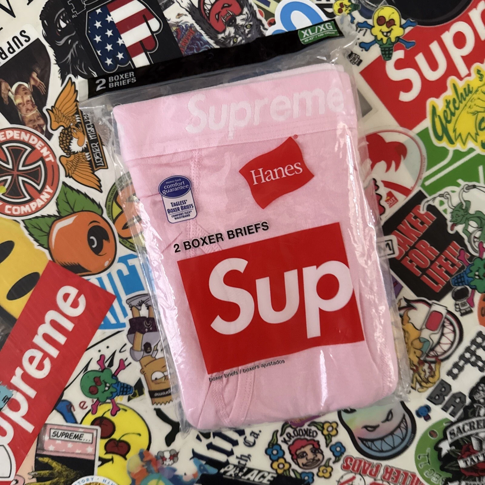 lot de 2 boxers supreme rose