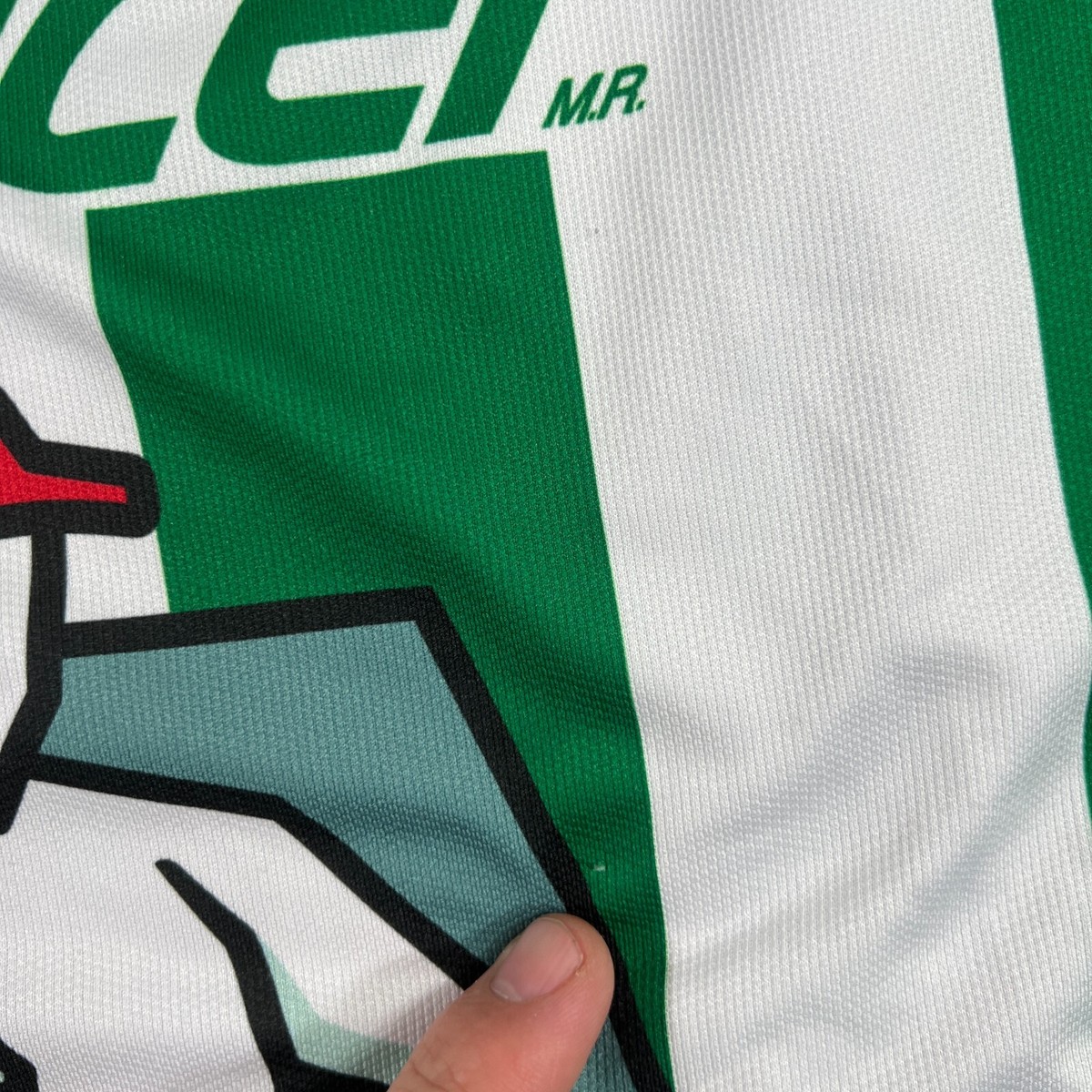 Club Leon Jersey Large Prima Striped Green White | eBay