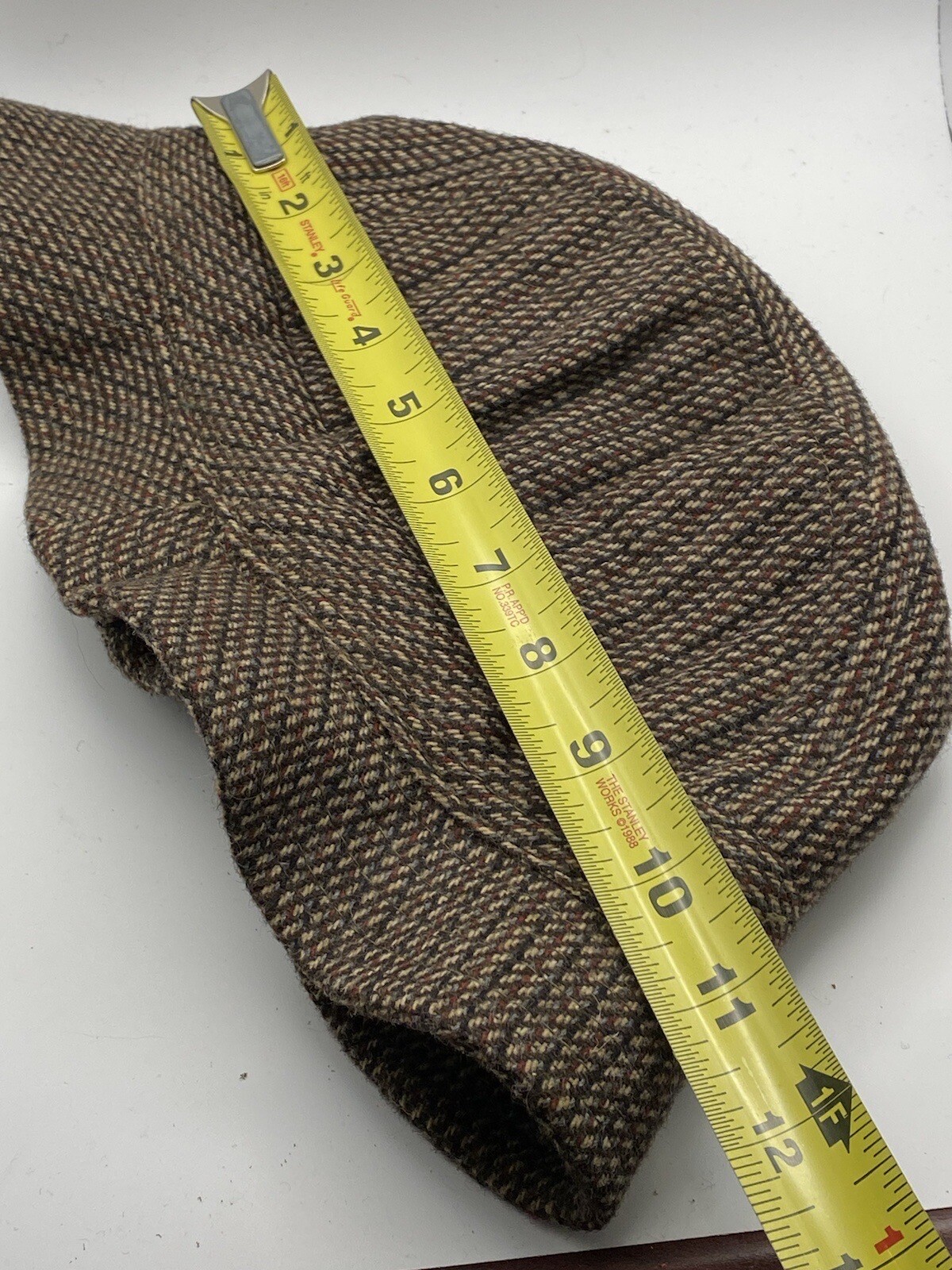 Vintage Totes Mens Tan Houndstooth Hat Fashion Access… Gem