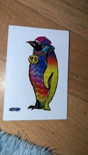 Vintage Sticker Rainbow Tie Dye 24K Penguin Peace Sign Vending Machine