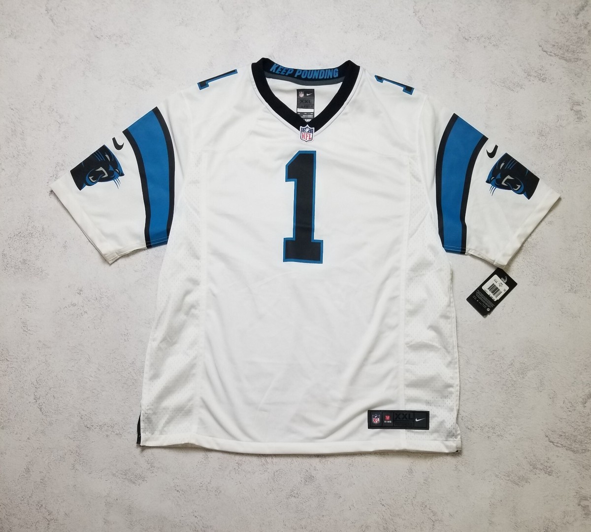 NEW Cam Newton #1 Carolina Panthers Jersey Nike NFL On Field Men