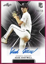 2021 Leaf Perfect Game National Baseball KADE SHATWELL Black Autograph 49/50