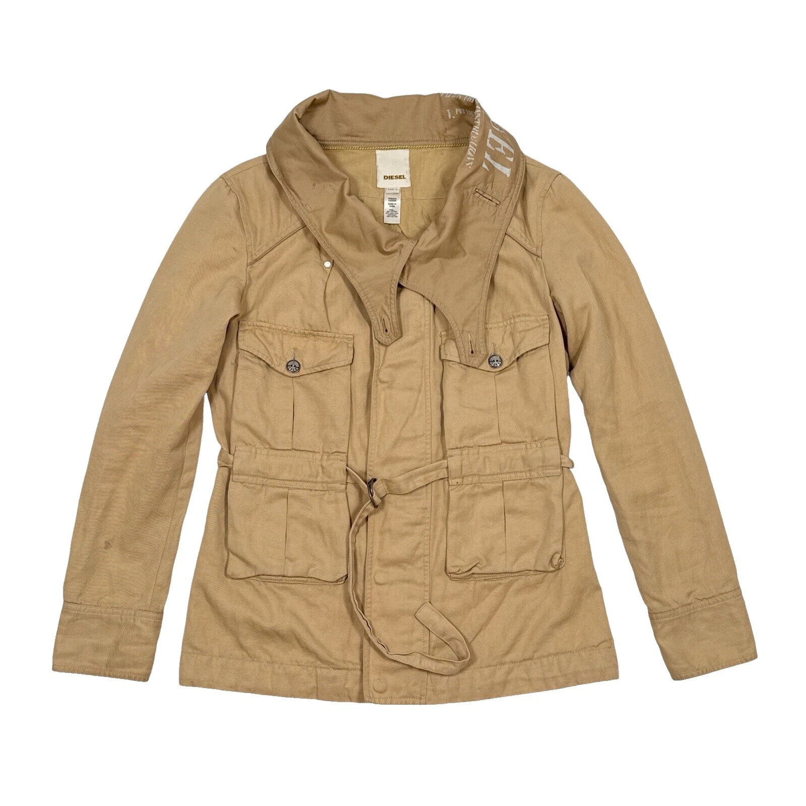 Diesel Marrón sólido abrigos, chaquetas y chalecos para Mujeres