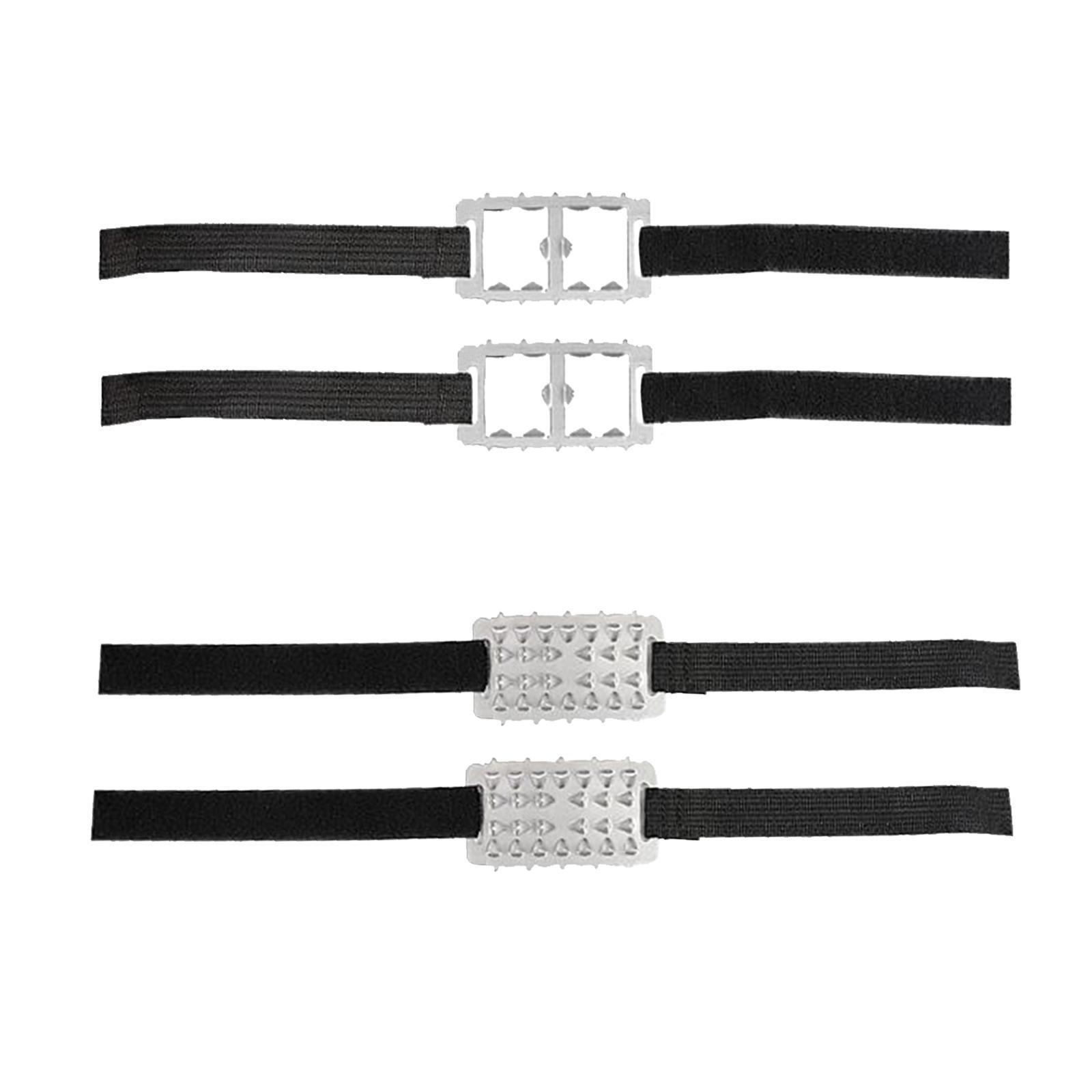 2Pcs Ice Snow Grippers Crampons for Shoes Easy wearing Non Slip Ice Cleats for