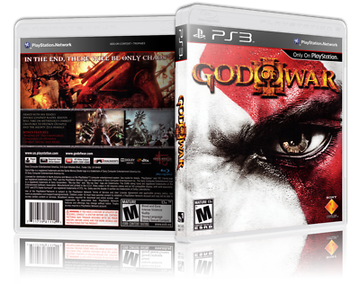 God of War 3 - Replacement PS3 Cover and Case. NO GAME!!