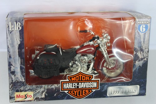 Harley Davidson Heritage Springer diecast 1:18 Maisto Series 6 1999 FLSTS - Imagen 2 de 8