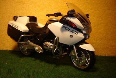 1:12 BMW R 1200 RT-Polizei USA Schwarz Weiss 2009 NEW RAY 01810