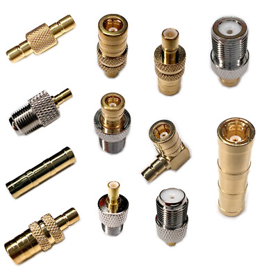 HF-Adapter SMB-Stecker-Buchse auf SMB-F-Stecker-Buchse-Klinkenstecker-Konverter