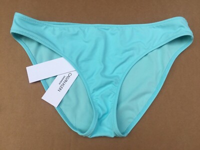 Calvin Klein Bademode Damen Bikinihose Aqua Blau Größe M Neu mit Etikett UVP 38£