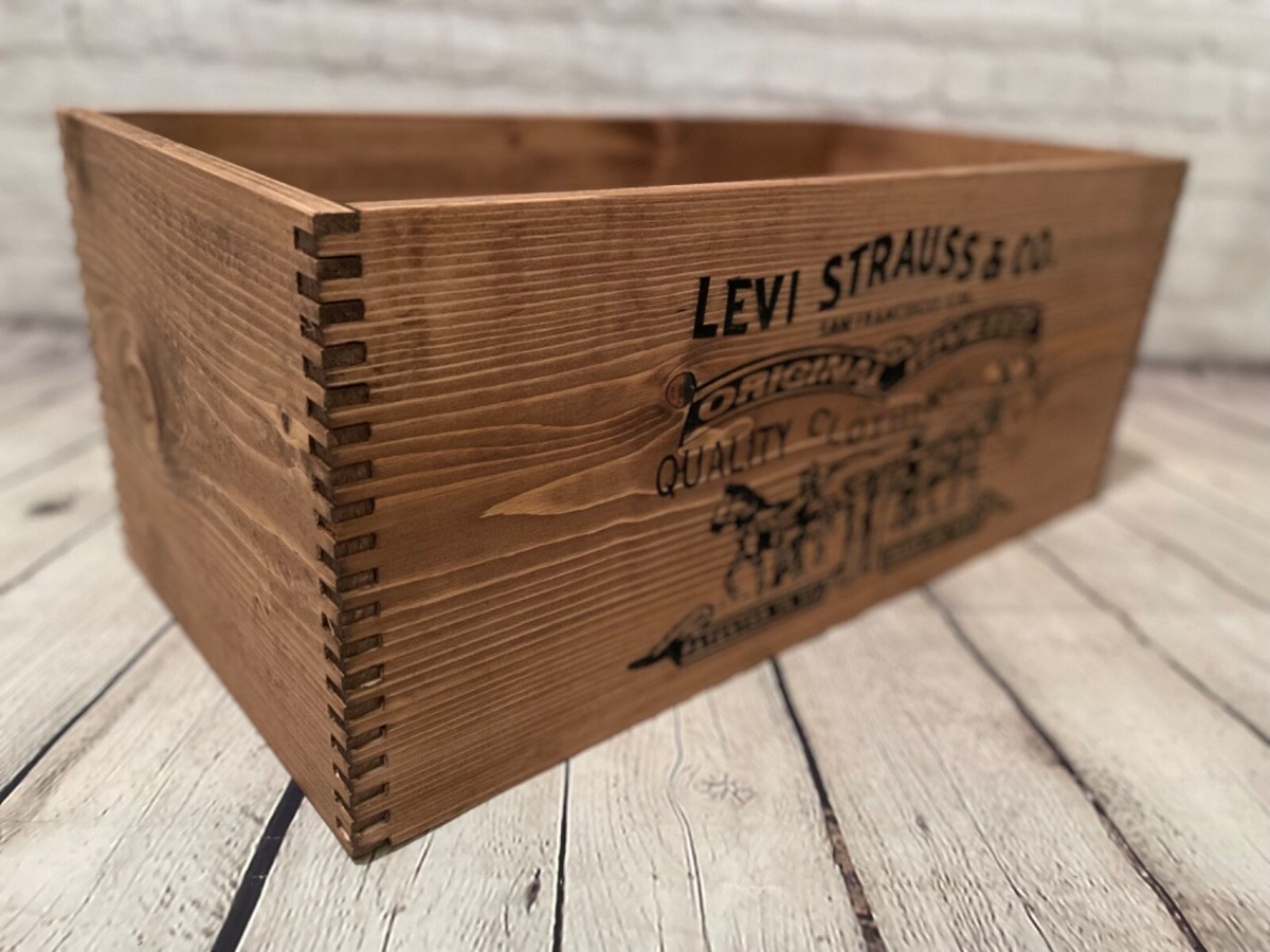 LEVI'S SHOES 木製　ヴィンテージ　1990年代　ディスプレイボックス LEVI'S SHOES 木製 ヴィンテージ 1990年代 ディスプレイボックス