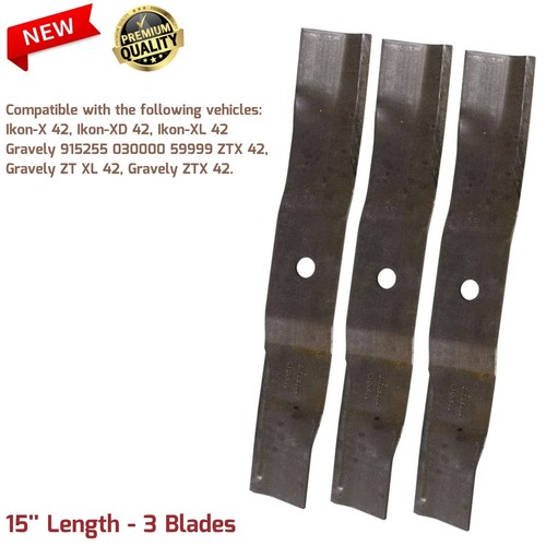 47698 Blades For Ariens Ikon-X 42" Gravely ZTX/ ZT XL 42" Deck Zero ...