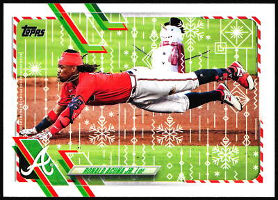 Ronald Acuna Jr. #HW200c Rare Snowman 2021 Topps Holiday Atlanta Braves SP2-471