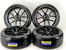 19x8 19x9 MERCEDES BENZ BLACK MACHINE WHEELS RIMS TIRES C300 C350 E350 E400 CLA