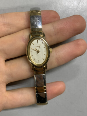 Timex CR1216 Cell L3 Gold Tone Quartz Analog Ladies Watch