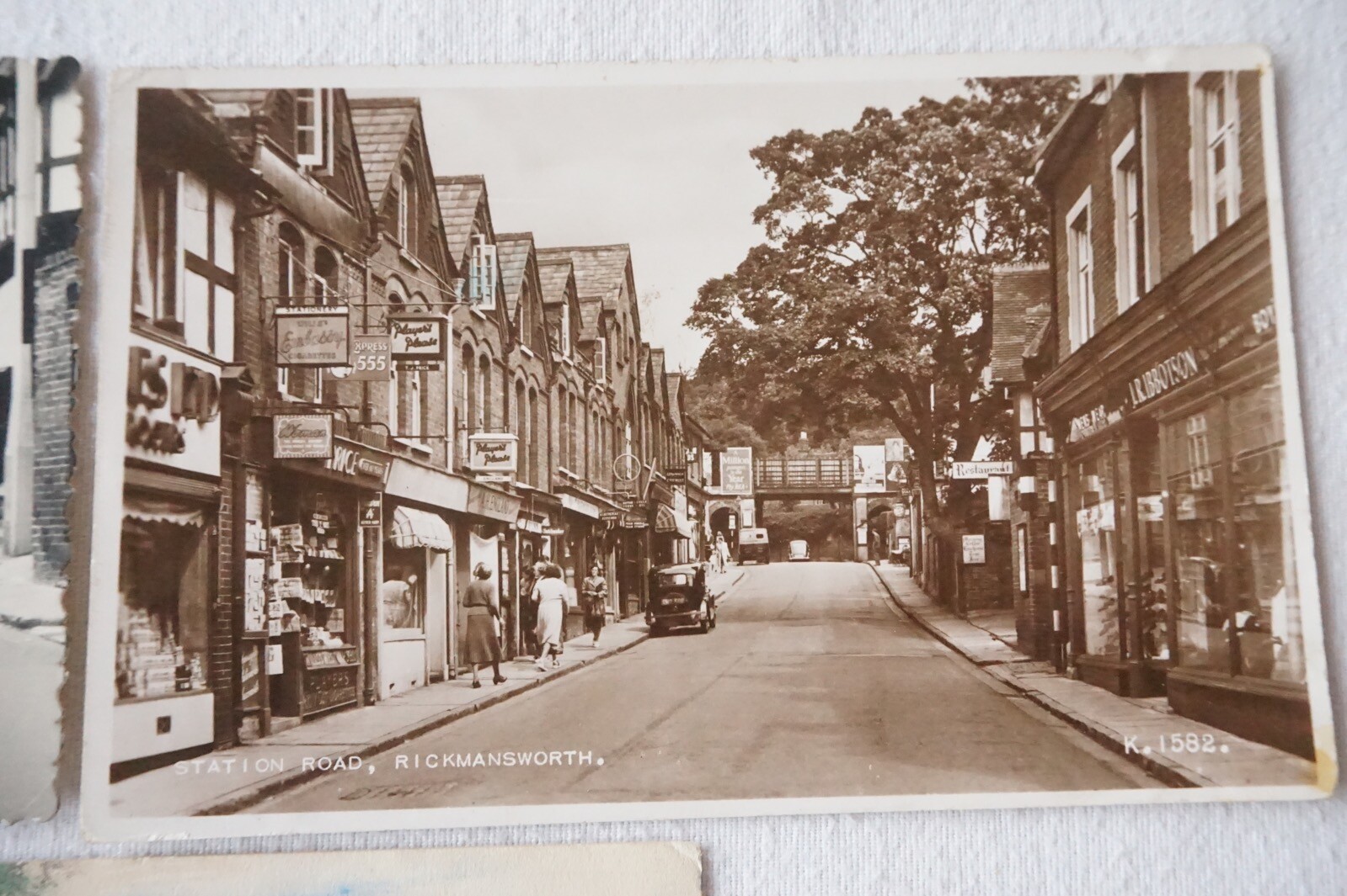 Station Road & Church Street Rickmansworth Ricky Hertfordshire Postcard