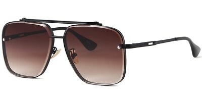 Fashion Oversized Square Aviator Gradient Sunglasses,Men Women Sunglasses 63mm