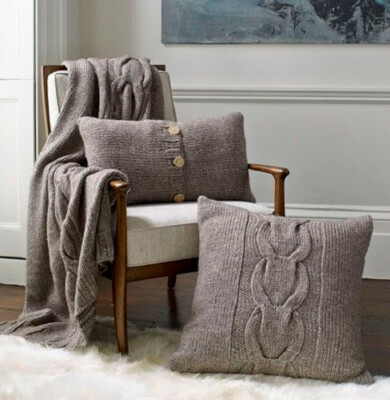 Cable Knit 30 Pillow Covers The Company Store Chunky Cable Knit