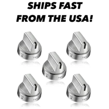 Burner Control Knob Full Body Metal for Stove Surface Burner Compatible with G-E