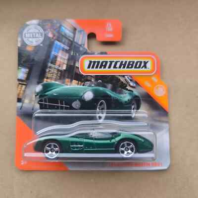 MATCHBOX Short Card MBX 1956 ASTON MARTIN DBR1 GREEN CITY 73/100
