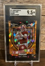 2021 Prizm Draft Picks Orange Cracked Ice #178 Mac Jones SGC 9.5