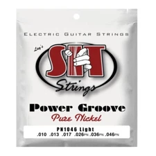 S.I.T. Strings Power Groove Pure Nickel Electric Guitar Strings gauges 10-46