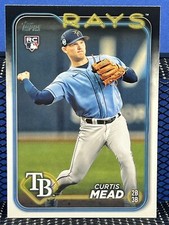 2024 Topps Series One CURTIS MEAD Tampa Bay Rays RC Rookie Card Base 82
