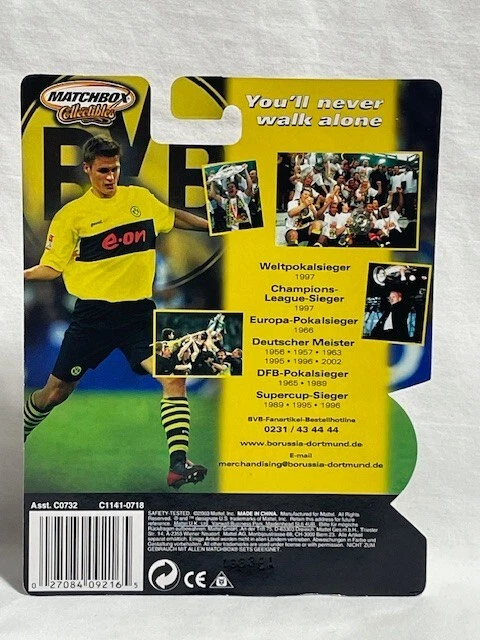 2003 Matchbox Collectibles Borussia Dortmund BVB Soccer Smart Car, Yellow, RARE! - Image 3 of 3