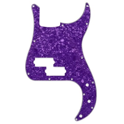 Purple Pearl PVC 4 Ply P Bass Pickguard 13 Screw Holes Scratch Plate for PB Bass