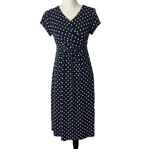 Blu Pepper Women Size S Polka Dot Light Blue Tiered Flowy Short Sleeve Dress  | eBay