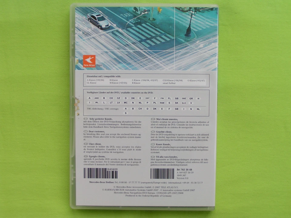 DVD NAVIGATION MERCEDES BENZ COMAND APS 2008 A B C CLK G GL M R VIANO 9.0 NTG 2 - Bild 2 von 3