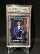 2015 Stephen Curry Panini Prizm On-Card autograph PSA 9 🔥 🔥 #400