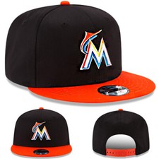 New Era Miami Marlins Kids Snapback Hat MLB League Basic 2 Tone Color Youth Cap