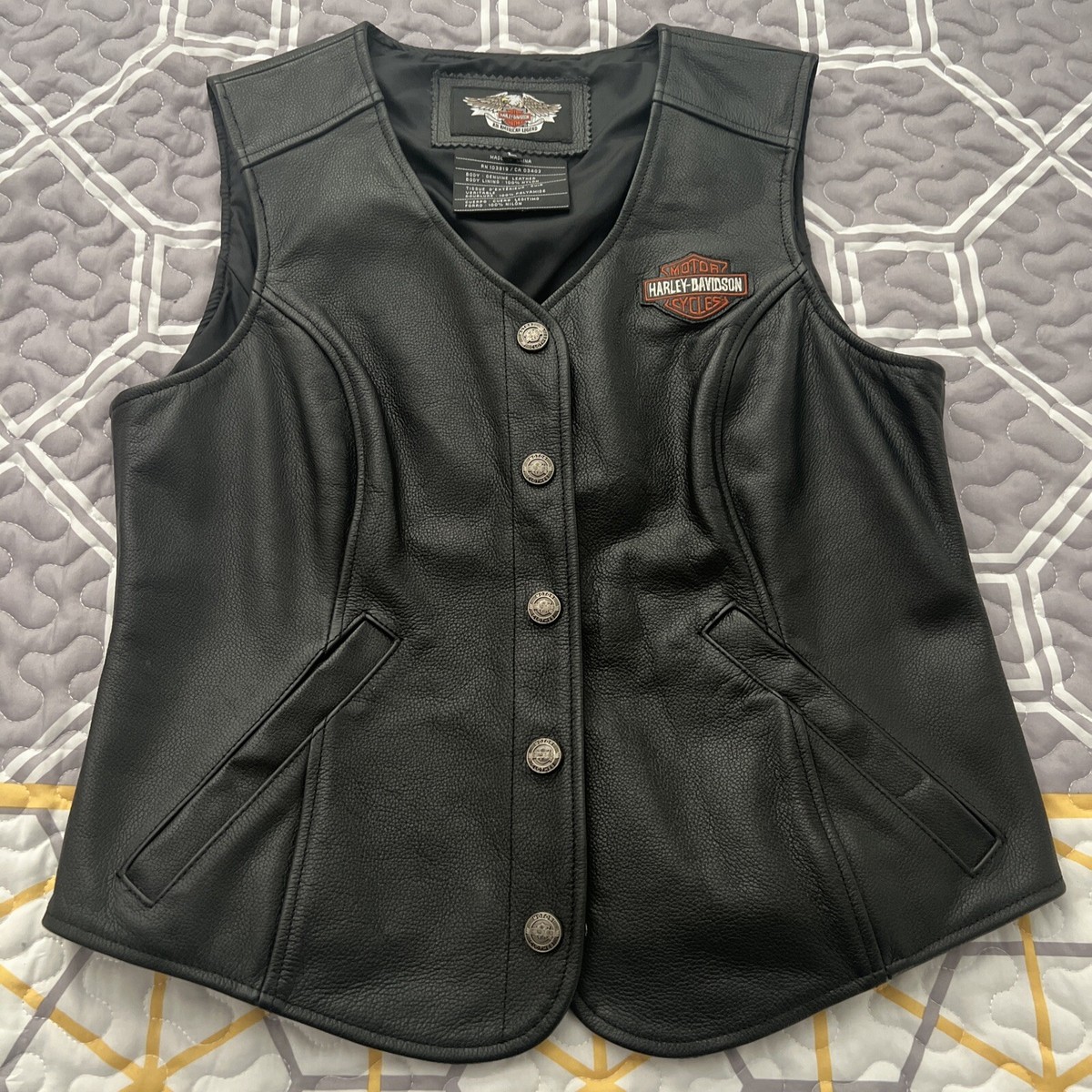 トップス 00s leather vest Harley-Davidson joker HARLEY DAVIDSON LEATHER VEST SIZE 40 | eBay