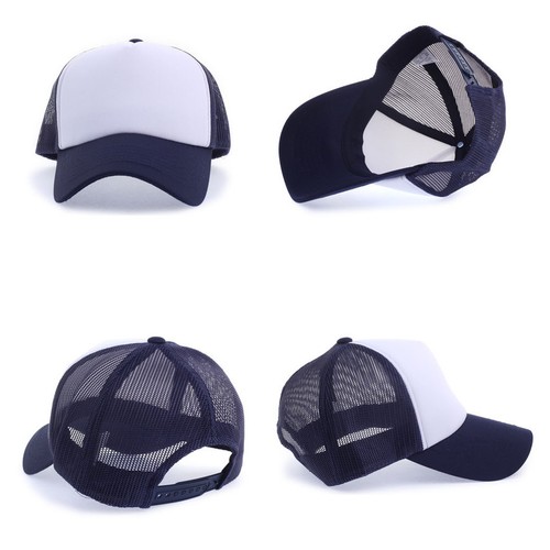 Unisex Mens Womens Plain Solid Color Airy Mesh Summer Baseball Cap Trucker Hats - Picture 7 of 22