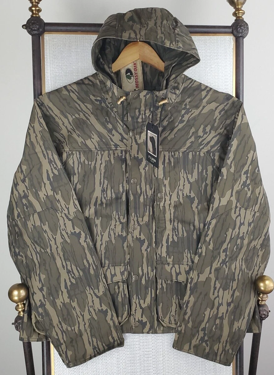 NEW $395 C. C. FILSON x MOSSY OAK Size 2XL Mens Shelter Cloth Wading Jacket Hood