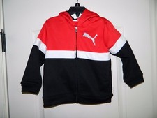 Boy's Puma Red, Black  White Athletic Jacket Size 3T